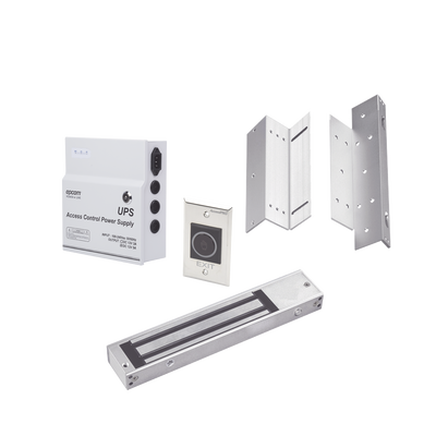 Accesspro Kit de Control de Acceso / Fuente 12 VCD 5A con Respaldo / Chapa Magnética 600 lbs