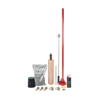 Kit Pararrayo con Accesorios para Protección de Diámetro de 80 m.