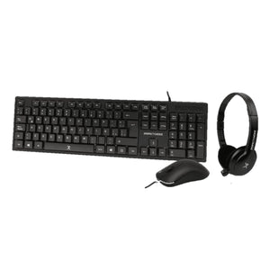 Perfect Choice PC-201717 teclado Ratón incluido Universal USB QWERTY Negro