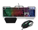 Naceb Technology NA-0911 teclado Ratón incluido Juego USB QWERTY Gris