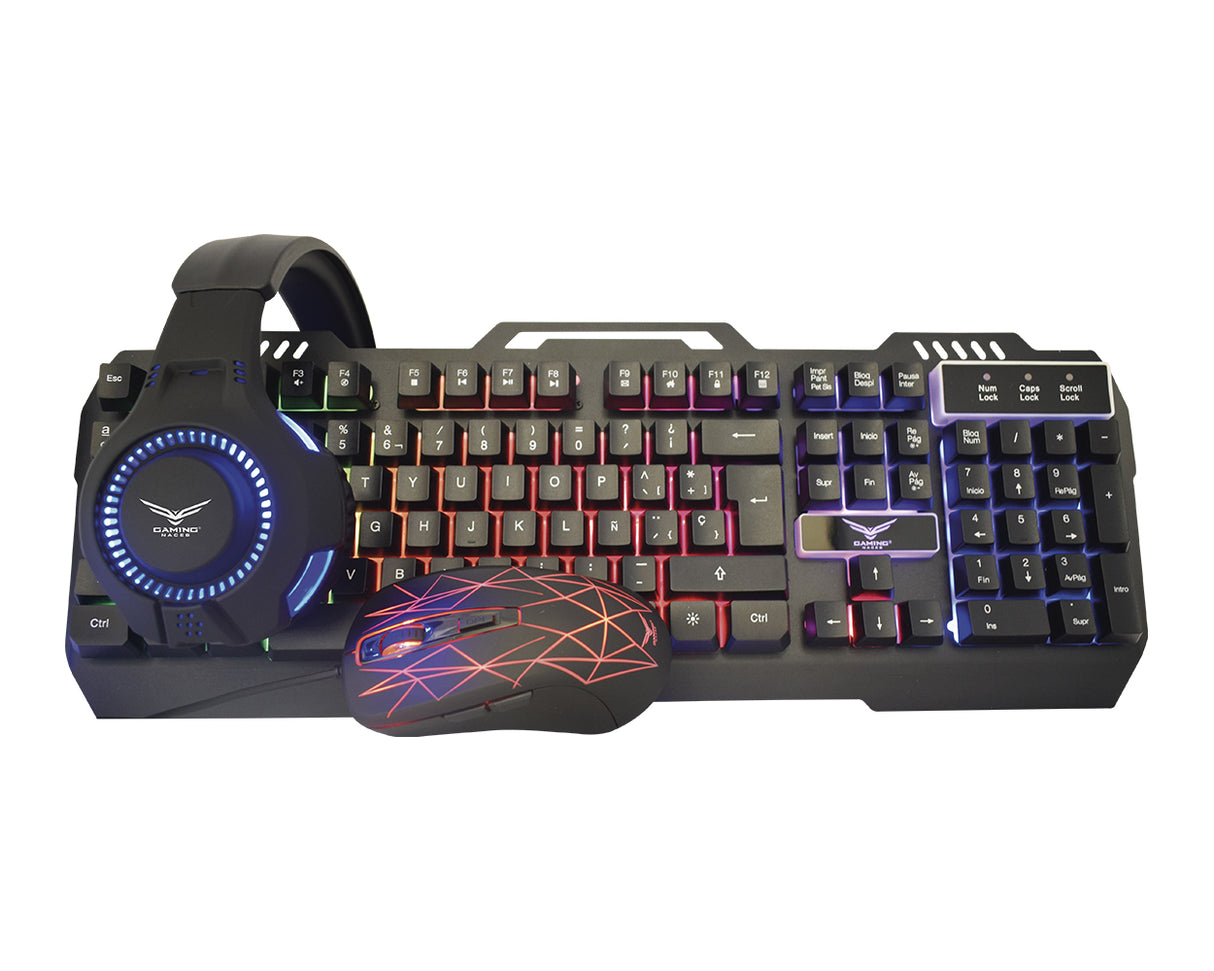 Kit Gamer Naceb Technology NA-0925, USB, Alámbrico, 2400 DPI