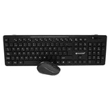 Naceb Technology NA-0123 teclado Ratón incluido Oficina RF inalámbrico QWERTY Español Negro