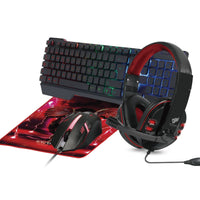 Necnon NGC-PEGASUS-BL teclado Ratón incluido Juego USB Negro, Azul
