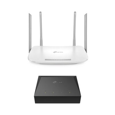 Tp-Link Kit ONU Gigabit / Router Wi-Fi AC1200 / 4 Puertos LAN Gigabit KITONU-EC220G5