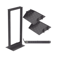 LinkedPRO KIT-ORG-24HD armario rack 24U Negro
