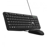 Qian QKX-20603 teclado Ratón incluido Oficina USB QWERTY Español Negro