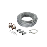 Total Ground Kit de Retenida para Mástil / Cable de Acero 1/8" / Tubos 3/8" a 3/4"