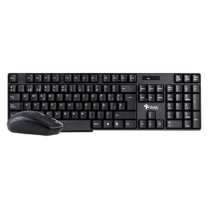 Stylos STPKTM3B teclado Ratón incluido Oficina RF inalámbrica + USB Español Negro