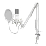 XZEAL Kit de MICROFONO C/SOPORTE XZ260 BLANCO. XZKMC1W. - Micrófonos Micrófono de estudio 38 dB 50 - 16000 Hz