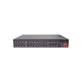 Kit de TRANSCEPTOR ACTIVO DE 16 Canales / VIDEO+PODER en un solo Cable UTP / 150m en 4K, 200m en 5 MP/ Envía 36 Vcc y recibe 12 Vcc / TODO INCLUIDO PARA RACK / Compatible con cámaras HD-TVI/CVI/AHD/CVBS / Instalación Limpia