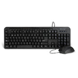 Vorago KM-107 teclado Ratón incluido Universal USB Español Negro