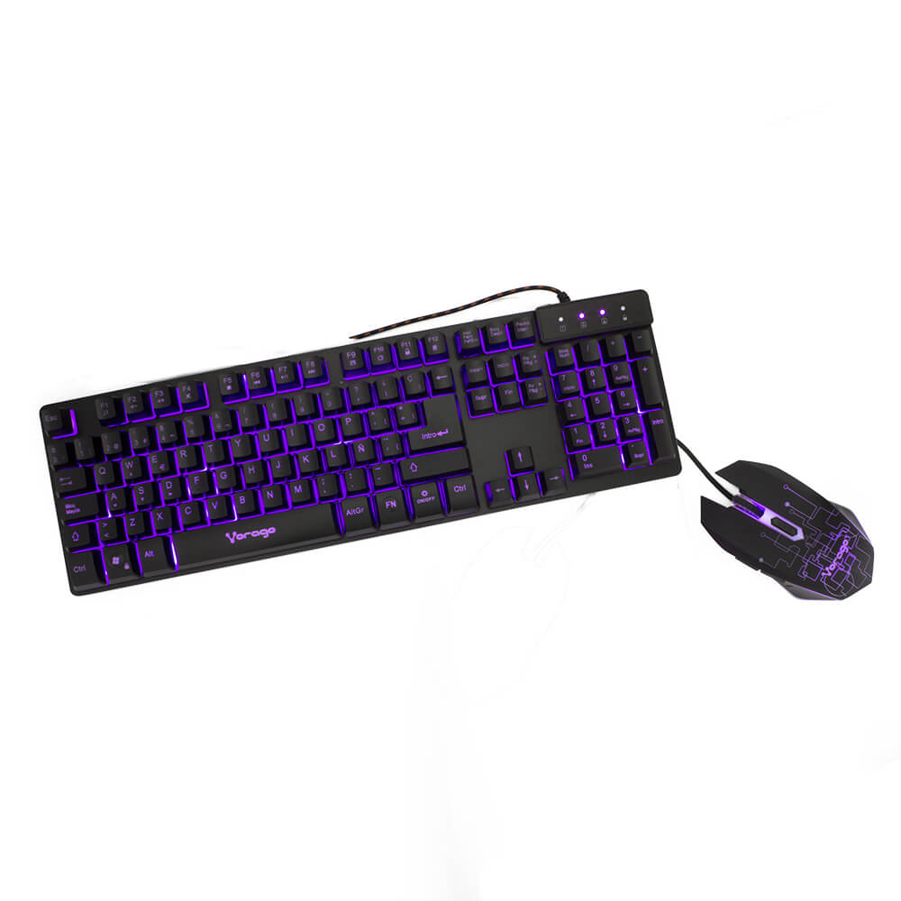 Kit Vorago Start The Game Km-500 Teclado Y Mouse Retroiluminado Usb FullOffice.com