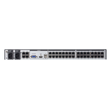 Conmutador KVM sobre IP de 32 puertos con múltiples interfaces y acceso compartido 1 local/8 remoto