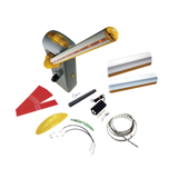 Kit de barrera GARD 4 con mástil Italiano / Izquierda y derecha configurable en campo / Incluye Iluminación LED Rojo/Verde / Pluma de 3.75 m / Cúpula con iluminación LED / Resorte Rojo CAME