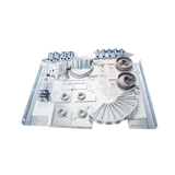 Accesspro Kit de Herrajes para Puerta de Garage / 20x8 pies (6.1x2.4 m) / 12 Rodamientos