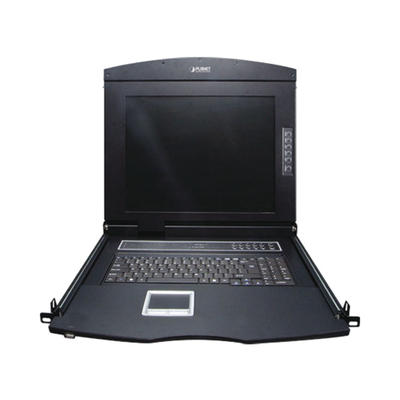 PLANET KVM-210-08M interruptor KVM Montaje en rack Negro