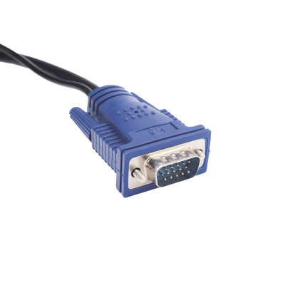 PLANET KVM-KC1-3 cable para video, teclado y ratón (kvm) Negro, Azul 3 m