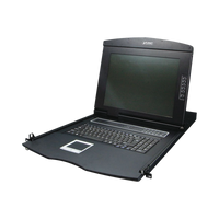PLANET KVM-210-08M interruptor KVM Montaje en rack Negro