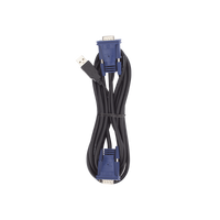 PLANET KVM-KC1-3 cable para video, teclado y ratón (kvm) Negro, Azul 3 m