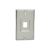 Panduit Placa de Pared Vertical / Acero Inoxidable / 1 Puerto Keystone KWPY