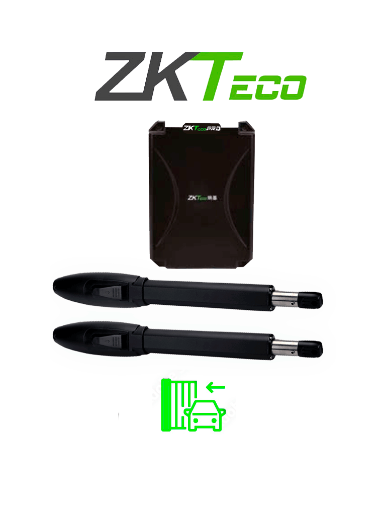 Kit de Pistones de Aluminio ZKSW300DC, 300 kg, Puertas Abatibles Doble Servicio, Instalación 110V
