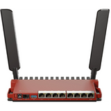 L009UiGS-2HaxD-IN, Ruteador WiFi-6 574Mbps, CPU 800MHz, 512M RAM, 8xGEth, 1xSFP 2.5G, Serie y USB, RouterOS v7
