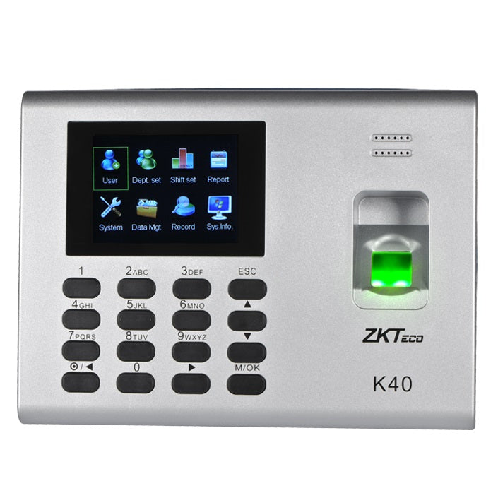 Control de Asistencia ZKTECO K40 Biométrico Huella Digital