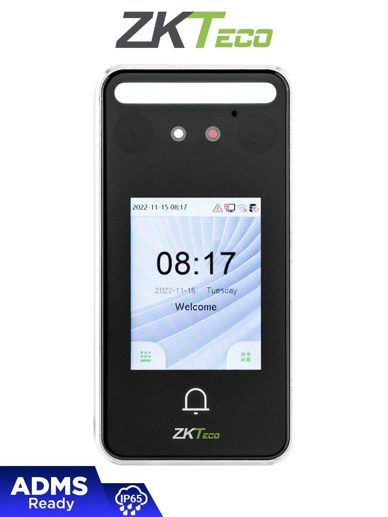 ZK TECO Control de Acceso SpeedFace-V3L(Lite), IP 65, WiFi, PoE
