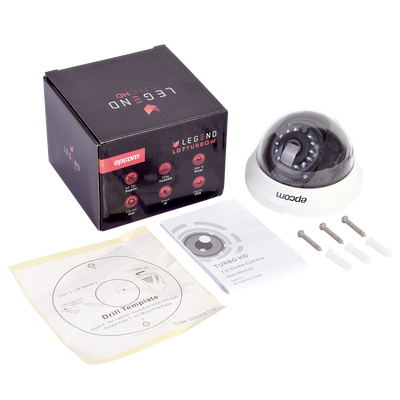 LD7-TURBO-W - Epcom Domo TURBOHD 1 Megapixel (720p) / Gran Angular 92° / Lente 2.8 mm LD7-TURBO-W