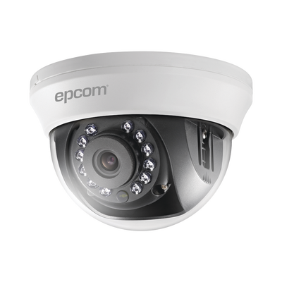 LD7-TURBO-W - Domo TURBOHD 1 Megapixel (720p) / Gran Angular 92° / Lente 2.8 mm / Híbrida / IR Inteligente 20 mts / Interior