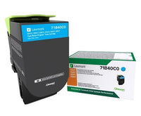 Lexmark 71B40C0 cartucho de tóner 1 pieza(s) Original Azul