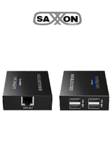 Saxxon LKV100USB extensor de audio/video Transmisor y receptor AV Negro, 150 m, Alámbrico