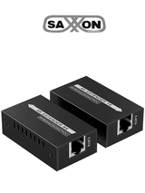 Saxxon LKV410P extensor de audio/video Transmisor y receptor AV Negro, 4096 x 2160 Pixeles, Alámbrico, HDCP