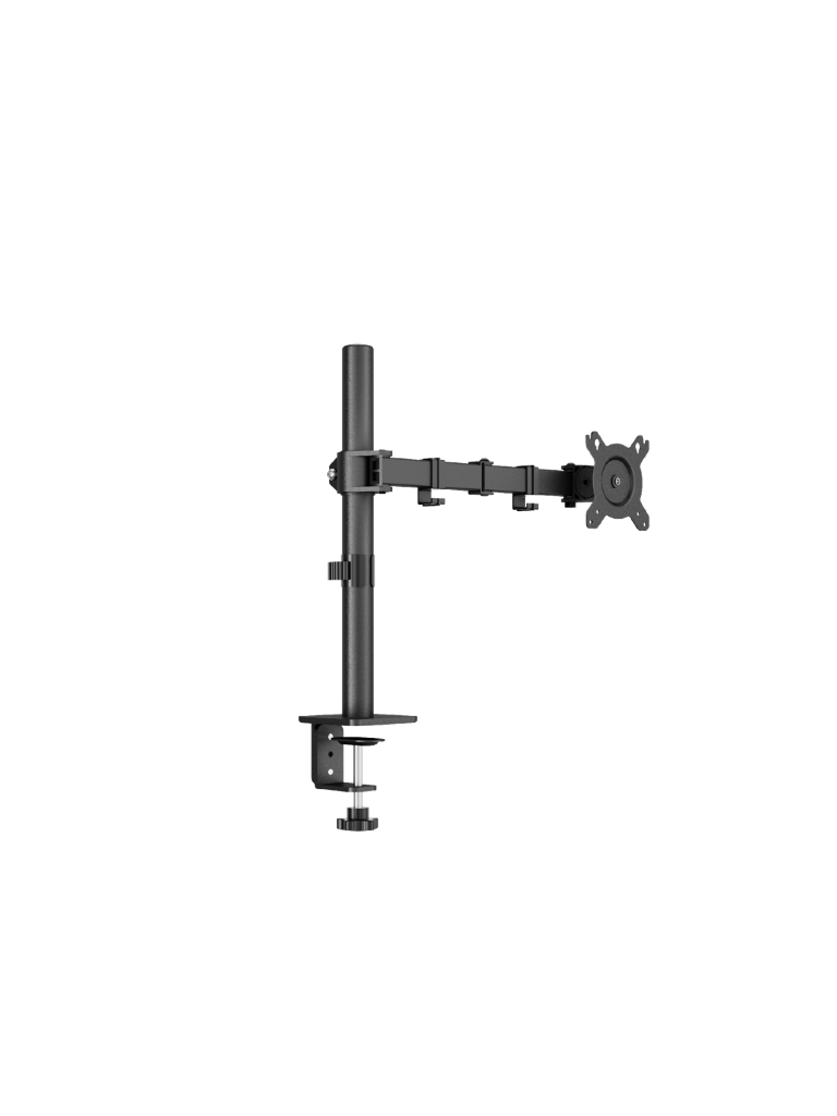 Soporte de Escritorio para 1 Monitor 13-27", 9Kg, VESA 75x75mm / 100x100mm, Inclinación y Rotación