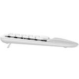 Teclado Inalámbrico Logitech Wave Keys, Alcance 10m, Color Blanco, Ergonómico, Silencioso