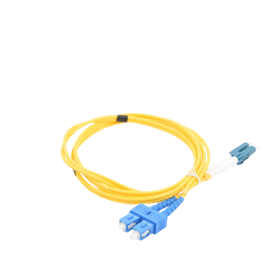 Cable de Fibra Óptica Monomodo UPC Duplex LC-SC, 2mm, 1m, Amarillo
