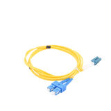 Cable de Fibra Óptica Monomodo UPC Duplex LC-SC, 2mm, 1m, Amarillo