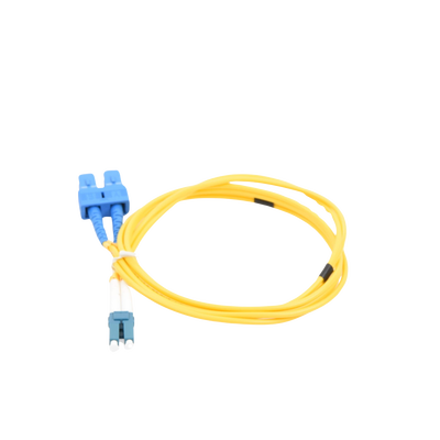 Cable de Fibra Óptica Monomodo UPC Duplex LC-SC, 2mm, 1m, Amarillo