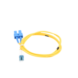 Cable de Fibra Óptica Monomodo UPC Duplex LC-SC, 2mm, 1m, Amarillo