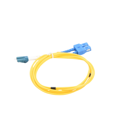 Cable de Fibra Óptica Monomodo UPC Duplex LC-SC, 2mm, 1m, Amarillo