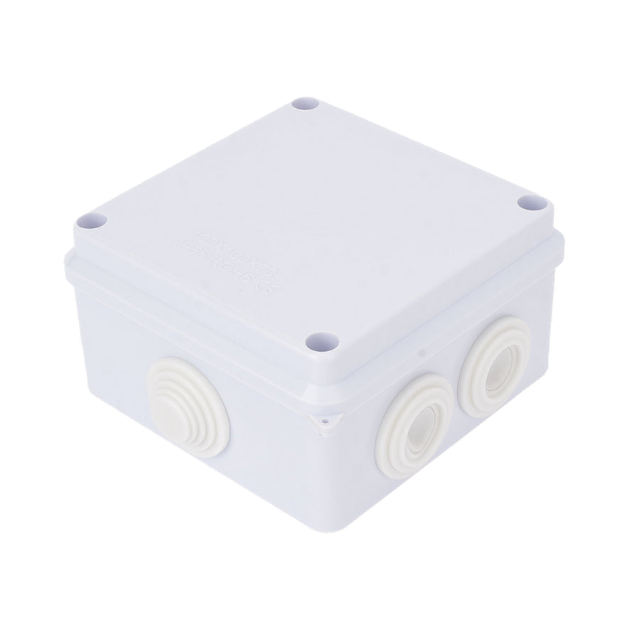 LinkedPro Caja Estanca IP65, 7 Entradas, 100x100x70 mm, Incluye Tornillería
