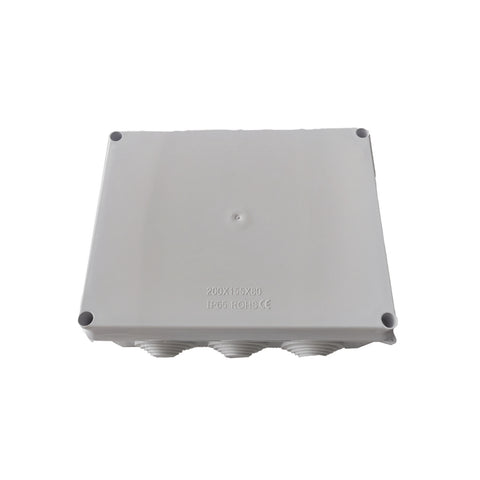 LinkedPro Caja Estanca de Conexiones IP65, 10 Entradas, 200x155x80 mm, Incluye Tornillería