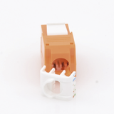 LP-KJ-6A-04 - Módulo Jack Keystone / Cat6A / RJ45 / Sin Blindaje / 750 Conexiones / UL94V-0