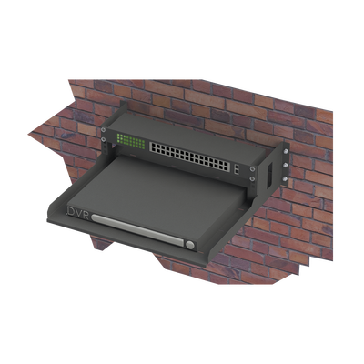 LP-RAP-1802 - Rack Abierto de Pared / 19 pulgadas / 2U / Profundidad 460 mm (18 in) / Carga 22 kg / Charola 150 mm