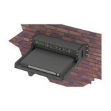 LP-RAP-1802 - Rack Abierto de Pared / 19 pulgadas / 2U / Profundidad 460 mm (18 in) / Carga 22 kg / Charola 150 mm