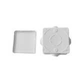 LP-WBX-80 - LinkedPro Caja Estanca IP55 80x80x50 mm, 4 Entradas, Tornillería Incluida