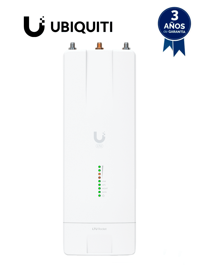 Radio Estación Base PtMP UBIQUITI LTU-ROCKET 5GHz 29 dBm 600 Mbps GPS RF Propietario