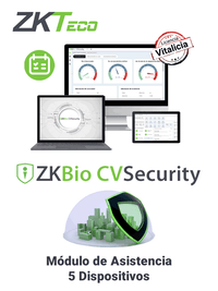 ZKTeco ZKBioCV-TA-P5 1 licencia(s) Licencia