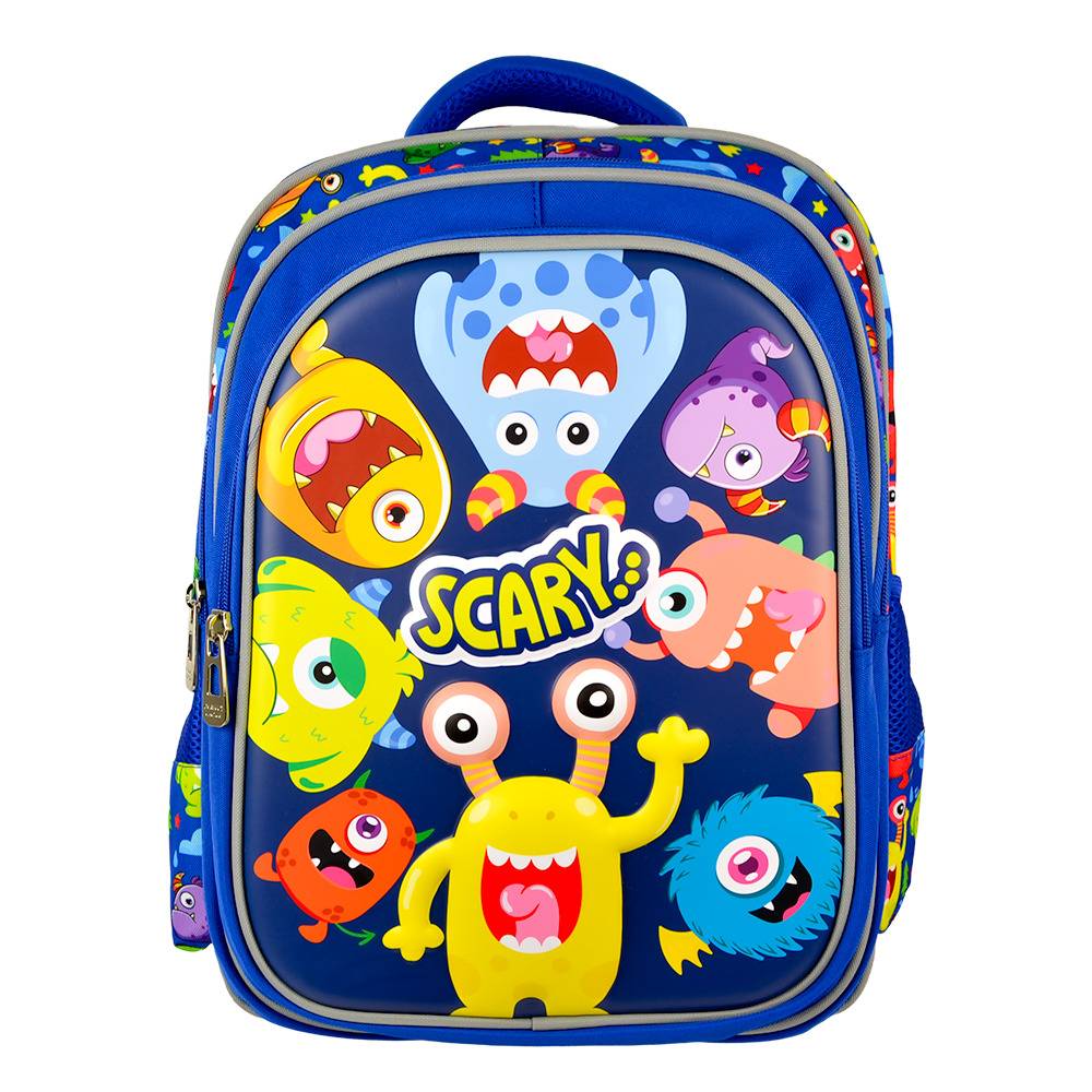 PC-085089 - Mochila escolar Perfect Choice para niños Kiddo diseño de Monstruos modelo PC-085089