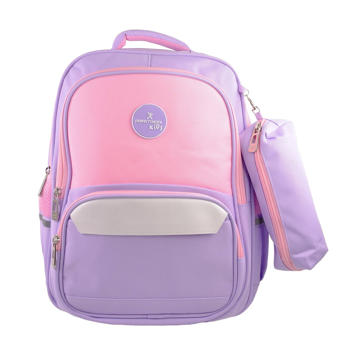 PC-085249 - Mochila Escolar Perfect Choice para niños Bookery modelo PC-085249 color Lila con Rosa